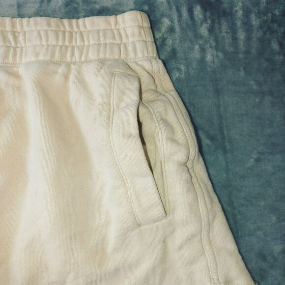 Aerie Womens Beige Terry Shorts Medium Rise S/P Cotton Blend - Picture 8 of 8